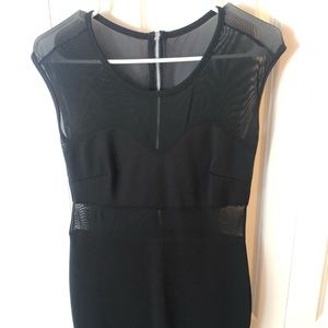 Short sleeve sheer bodycon dress